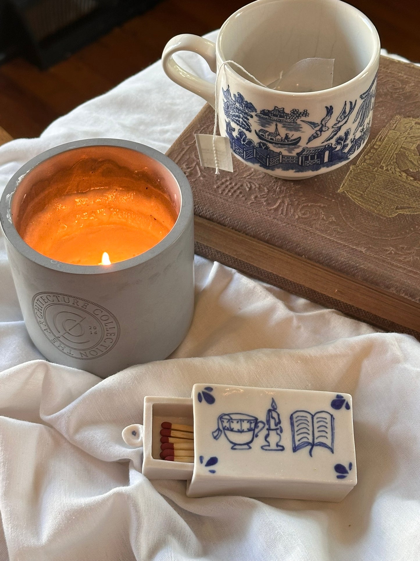 Tea Time Design Matchbox/ Drawer