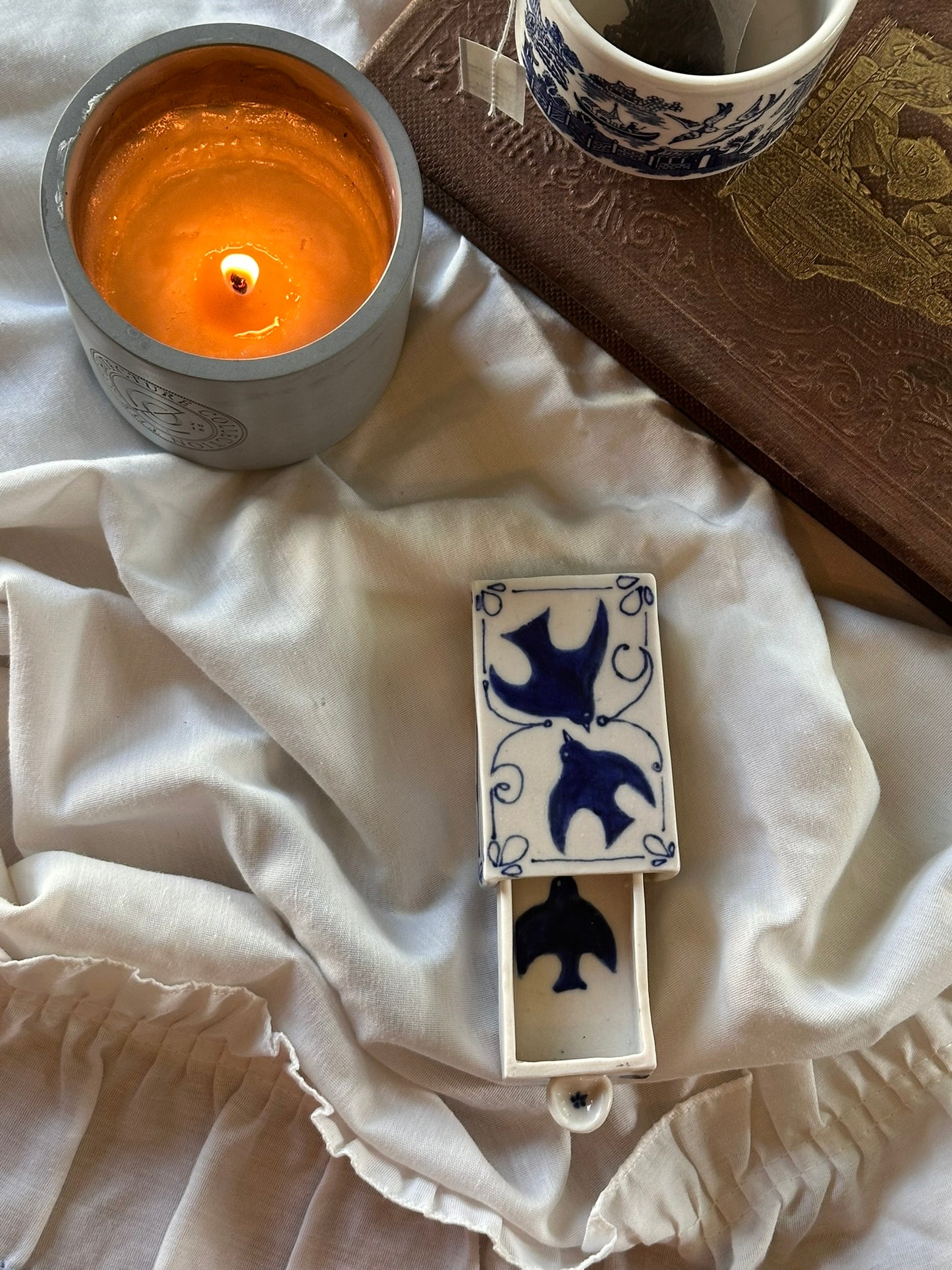Bird Design Matchbox/ Drawer