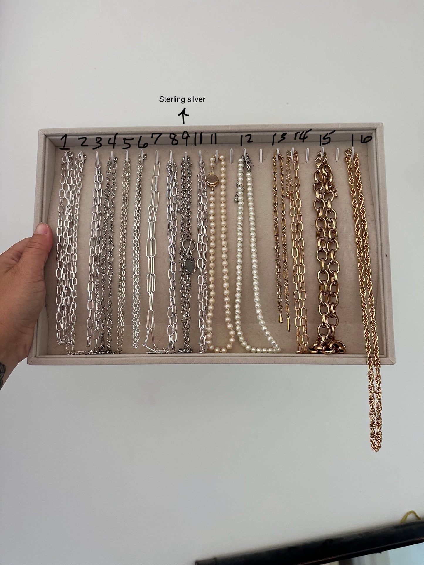 Gold and Pearl Necklaces Chains