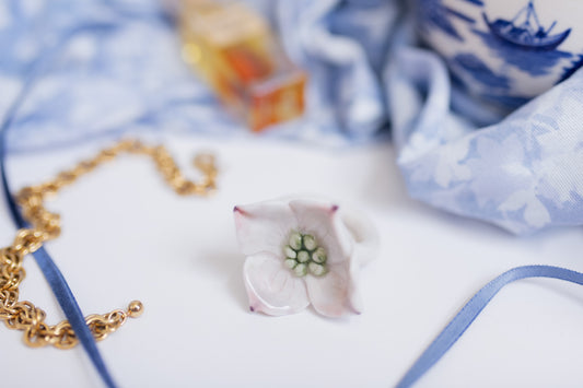 Dogwood Blossom Sculpture Ring