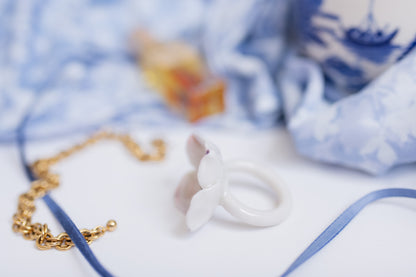 Dogwood Blossom Sculpture Ring