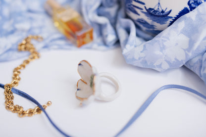 Dogwood Blossom Sculpture Ring